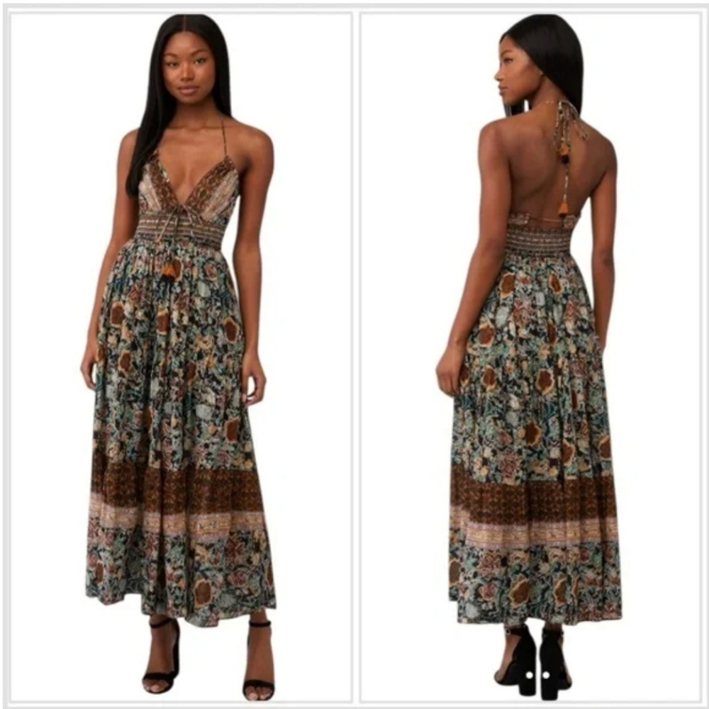 Free People Multicolor Floral Maxi Dress